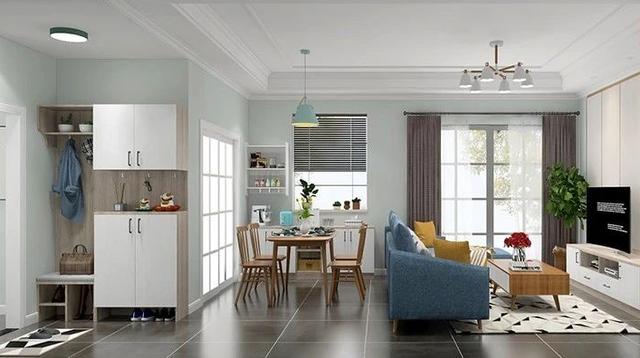 |146㎡四居室装修，玄关砌阳台、沙发不靠墙，第一眼就爱上了