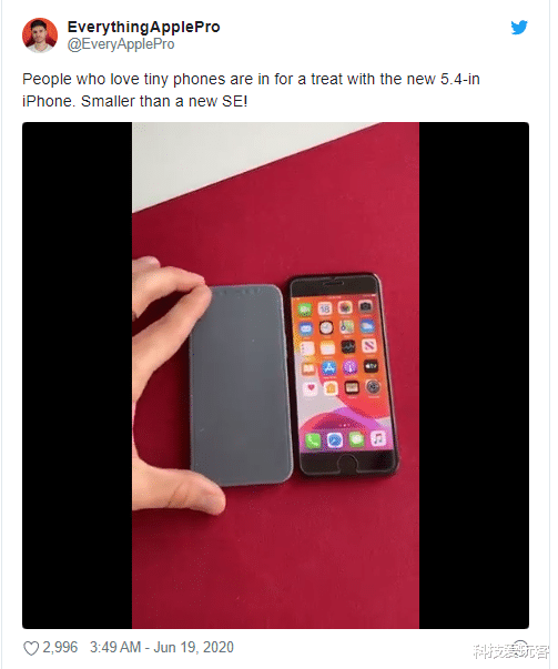 iPhone SE:比iPhoneSE还要小!苹果2020款“小钢炮”曝光:定价4599