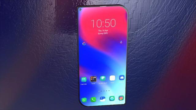 「柳叶刀」华为Mate40Pro概念图：柳叶刀机身前后双屏，屏幕打孔后置四摄