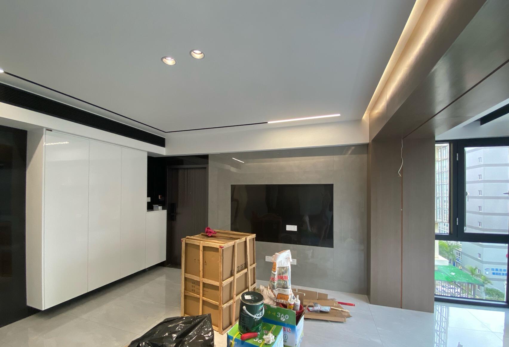 『』朋友家新房，打扫干净就很漂亮，无主灯的设计特别羡慕，真心喜欢