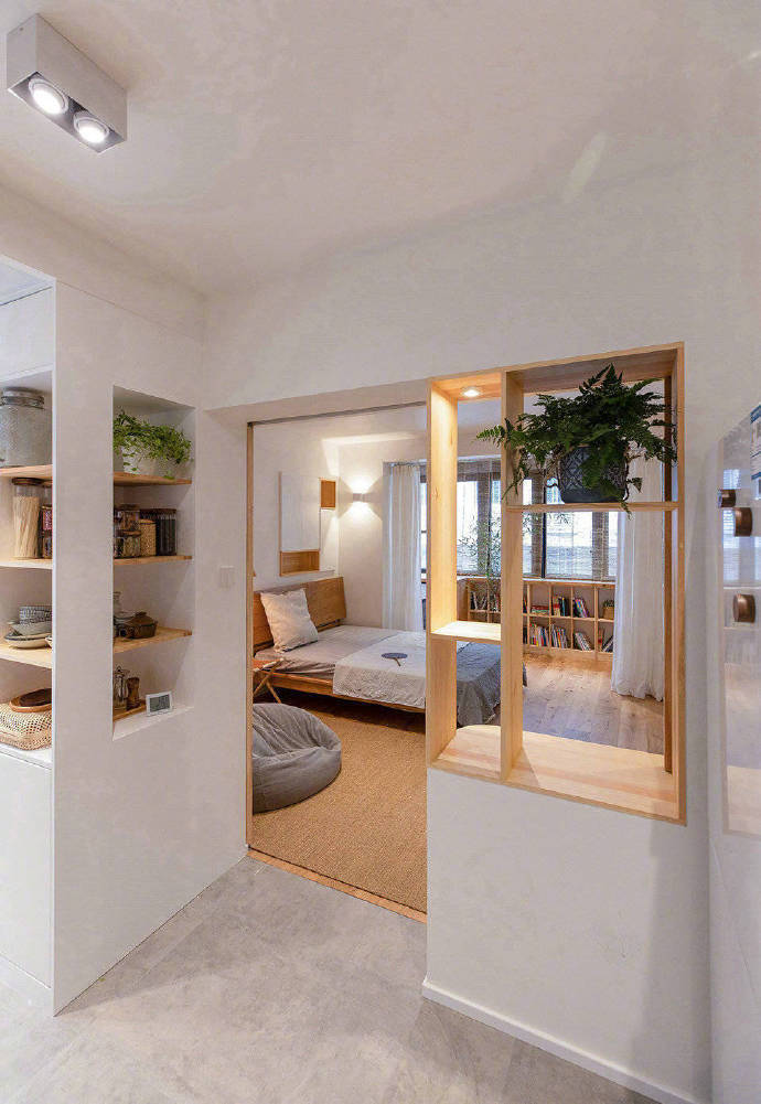 |60㎡小户型改造-现代原木风格简约自然！