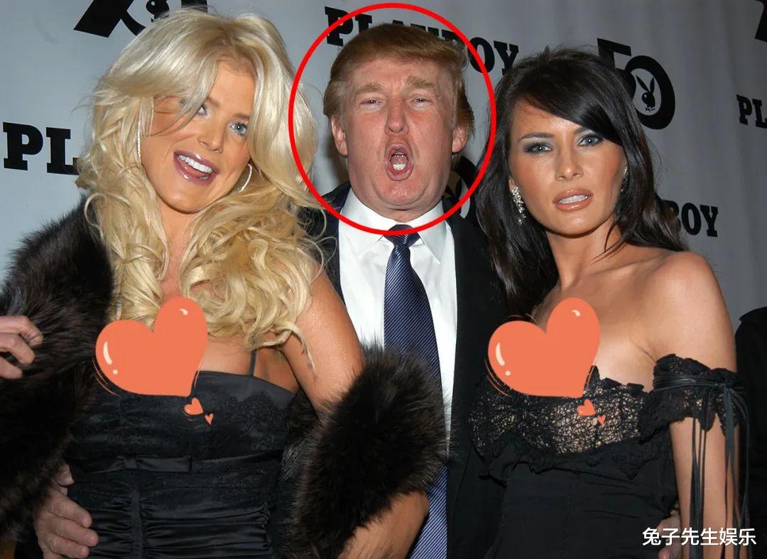 【特朗普】特朗普带着妻子与兔女郎合影,自己兴奋呼喊,梅拉尼娅却面色铁青