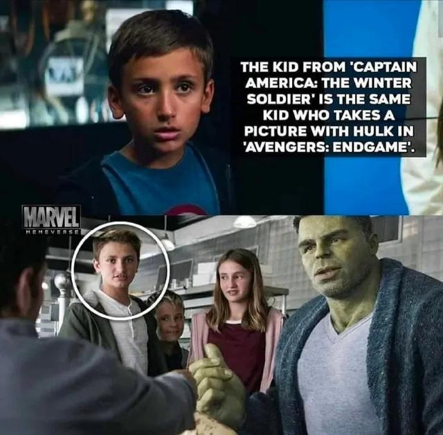 『复仇者联盟4』漫威真是细节狂魔！《复联4》要签名的小男孩和《美队2》是一个人
