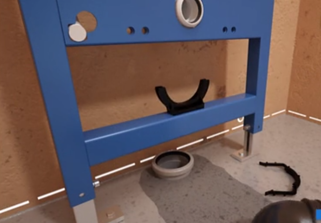 『连体』原来壁挂马桶的安装是这样的!别再用传统马桶了