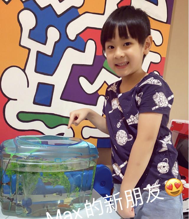 『吴尊』吴尊晒儿子近照，Max萌态帅气戴耳钻，打篮球学钢琴假期超充实