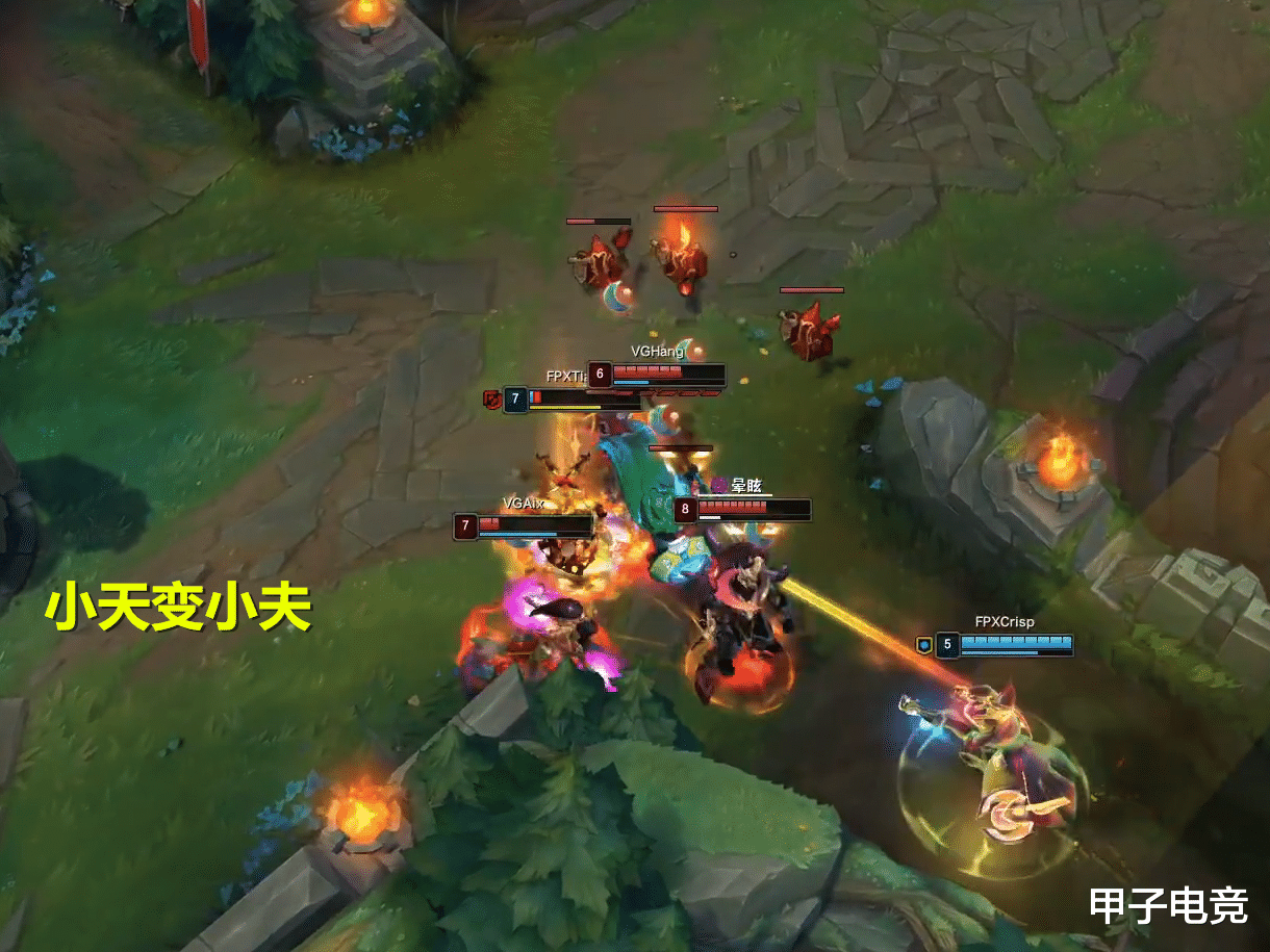 打野|FPX败给VG之后,打野小天的操作成笑柄,还因此获得了一个新称号