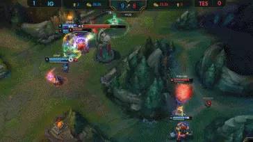 [ig]Ning王睡醒梦回S8！puff月男月下独舞！IG 2: 0 TES ！