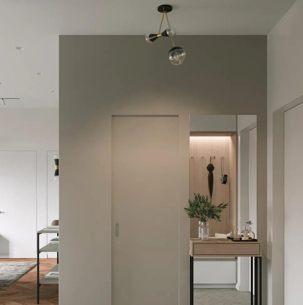 |配色和布局都无可挑剔，进门就让人神清气爽，小户型照着装准没错