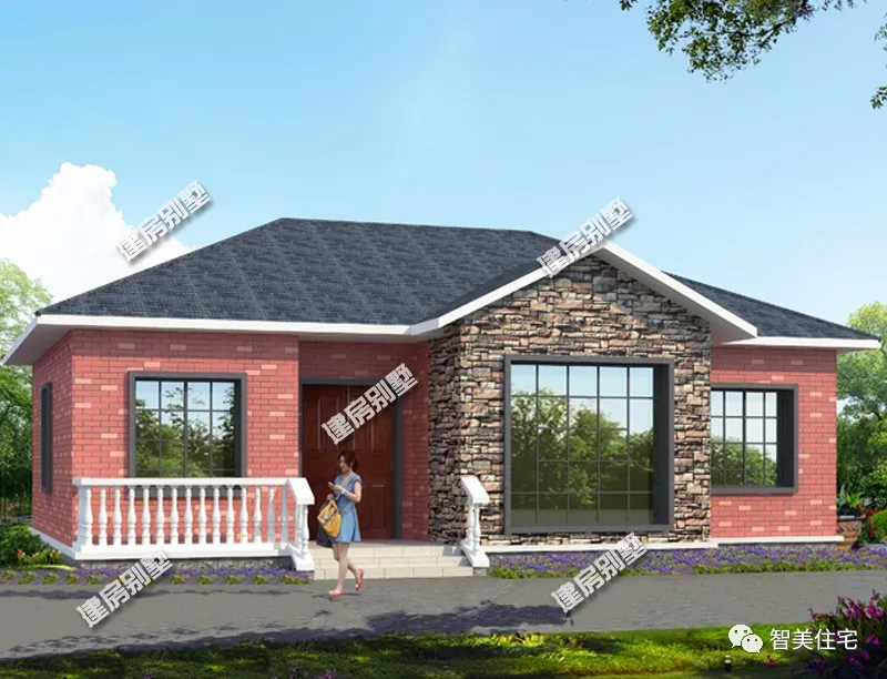 |简约时尚的一层农村别墅，15万建房不吃亏，爸妈也欢喜