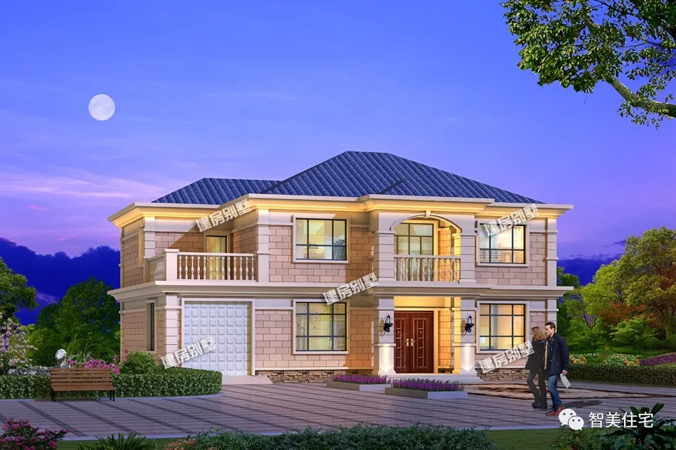 ▲2款带车库设计的别墅户型，住好房过幸福生活，谁能不羡慕？