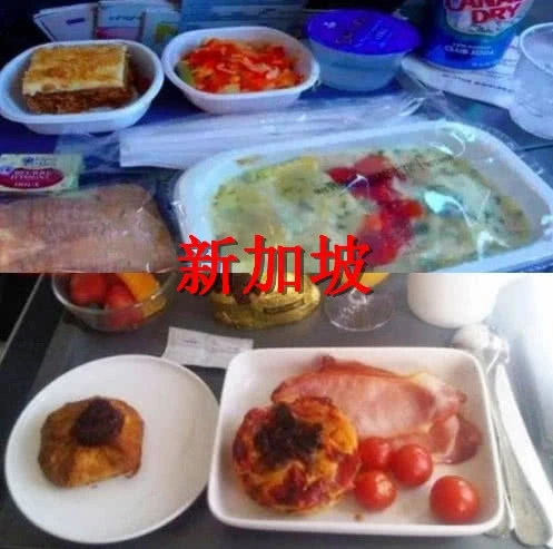 「西红柿」有种难吃叫“飞机餐”，当中国VS美国，看到印度后：我觉得西红柿太好吃了