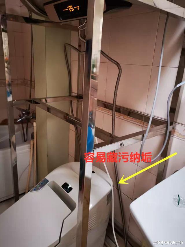 |几十斤的电热水器你还挂墙？我直接放落地架上，这灵感真挺好