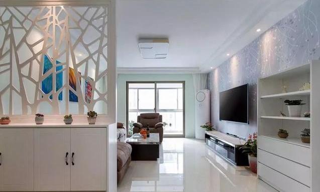 『』120㎡新房老爸亲自装修！进门镂空隔断，想必是中年人的最爱