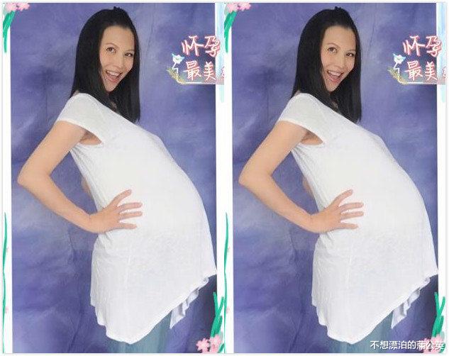 蔡少芬|张晋晒老婆“孕期照”,蔡少芬8年生3个宝宝,怀儿子时肚子最大
