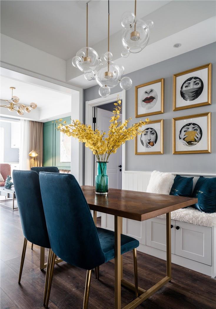 「」中等户型装修时不妨试试轻奢美式风，精致有品，不容易跟别家撞款