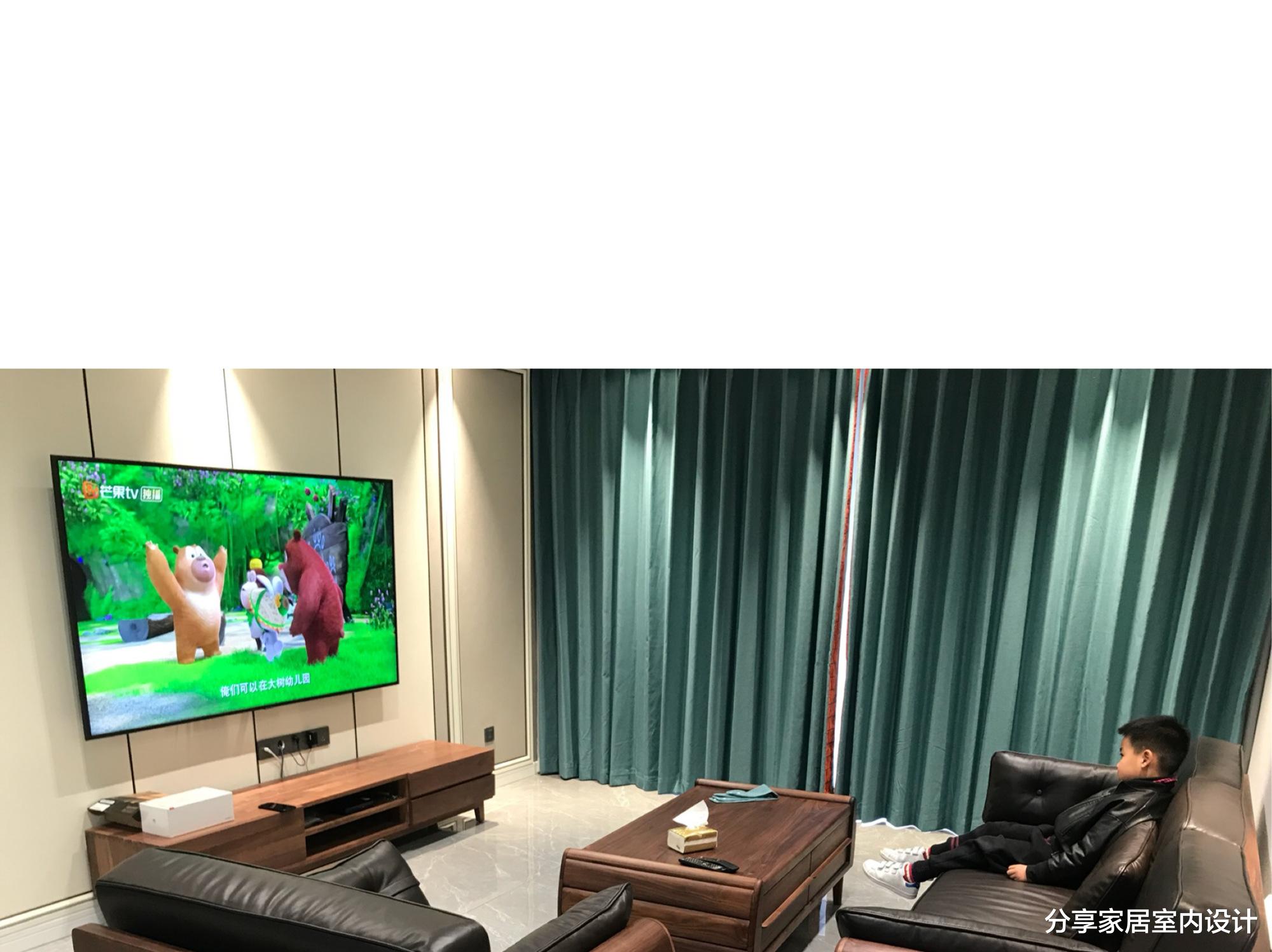 ##新房装修完工，很漂亮，还没入住通风中，儿子特别开心，晒晒！