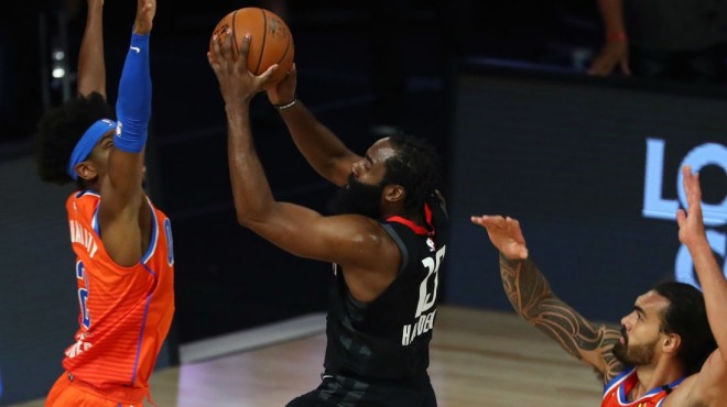 詹姆斯·哈登|一战四大神迹！哈登轰37+11首战击败保罗，休城晋级概率升至80%