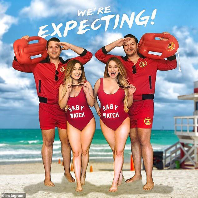 睹图|?双胞胎姐妹同时嫁双胞胎兄弟,婚后住一起,现姐妹俩又同时怀孕