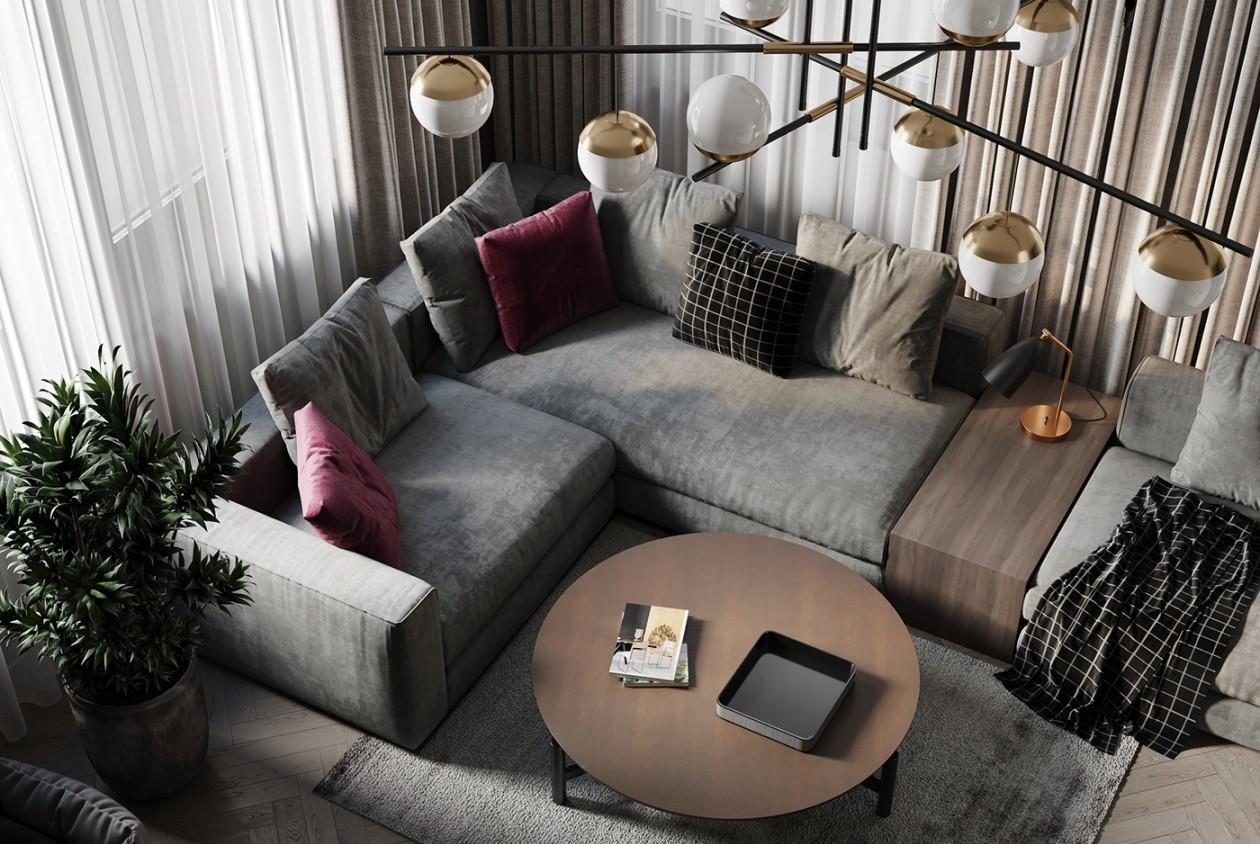 |他家仅有75㎡，以现代轻奢为风，从入户玄关开始，一路惊艳