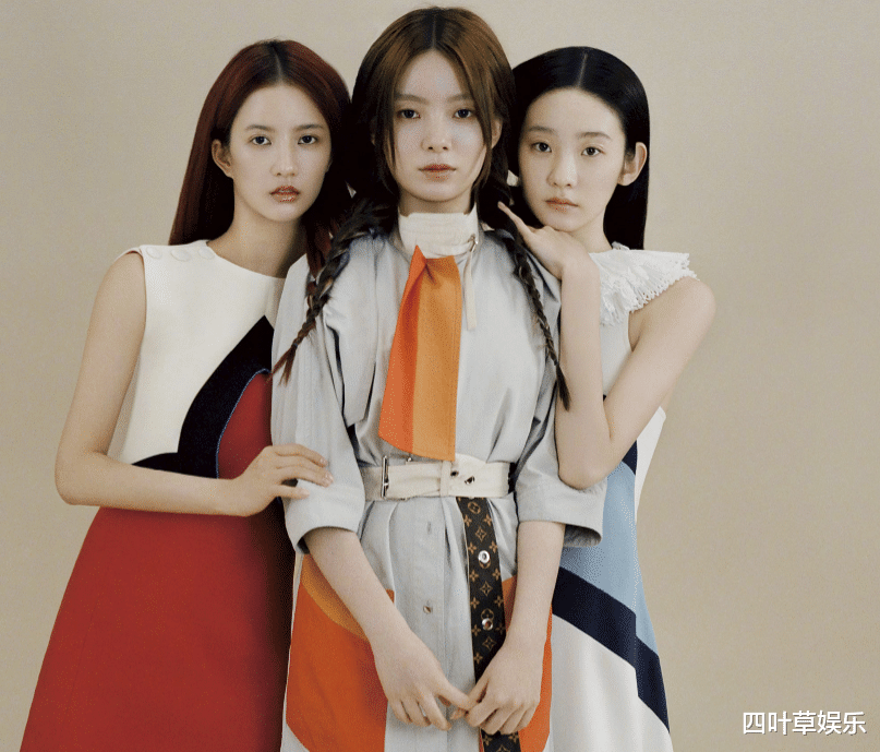 陈卓璇|硬糖少女三人合拍大片，陈卓璇刘些宁可盐可甜，张艺凡妆容像仙子