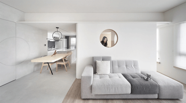 『』56㎡ 打造四居室，1㎡ 都不浪费！