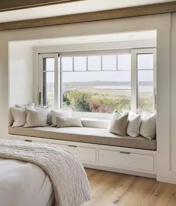 飘窗:飘窗的新装法,总有一款是你中意的,利用的多功能还漂亮,多好