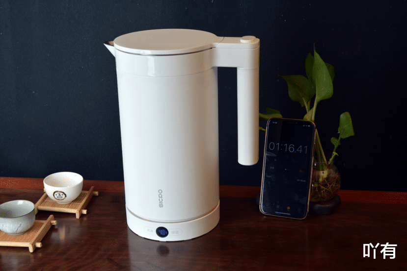 荣耀|荣耀亲选施铂烧水壶：水温度灯环显示+远程控制+24小时保温