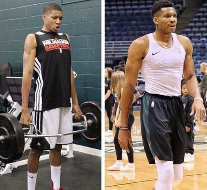 「周琦」NBA中的假象！强壮的字母哥仅比KD重2斤，球迷：周琦呢？