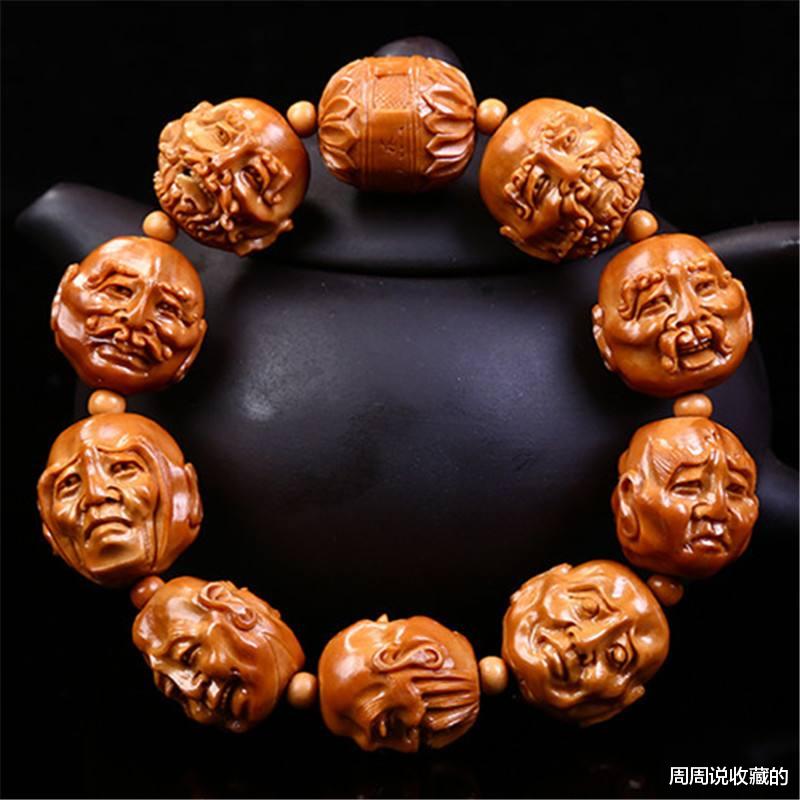 雕刻|文玩橄榄核雕18罗汉的派别,殷根福是当代核雕的奠基人