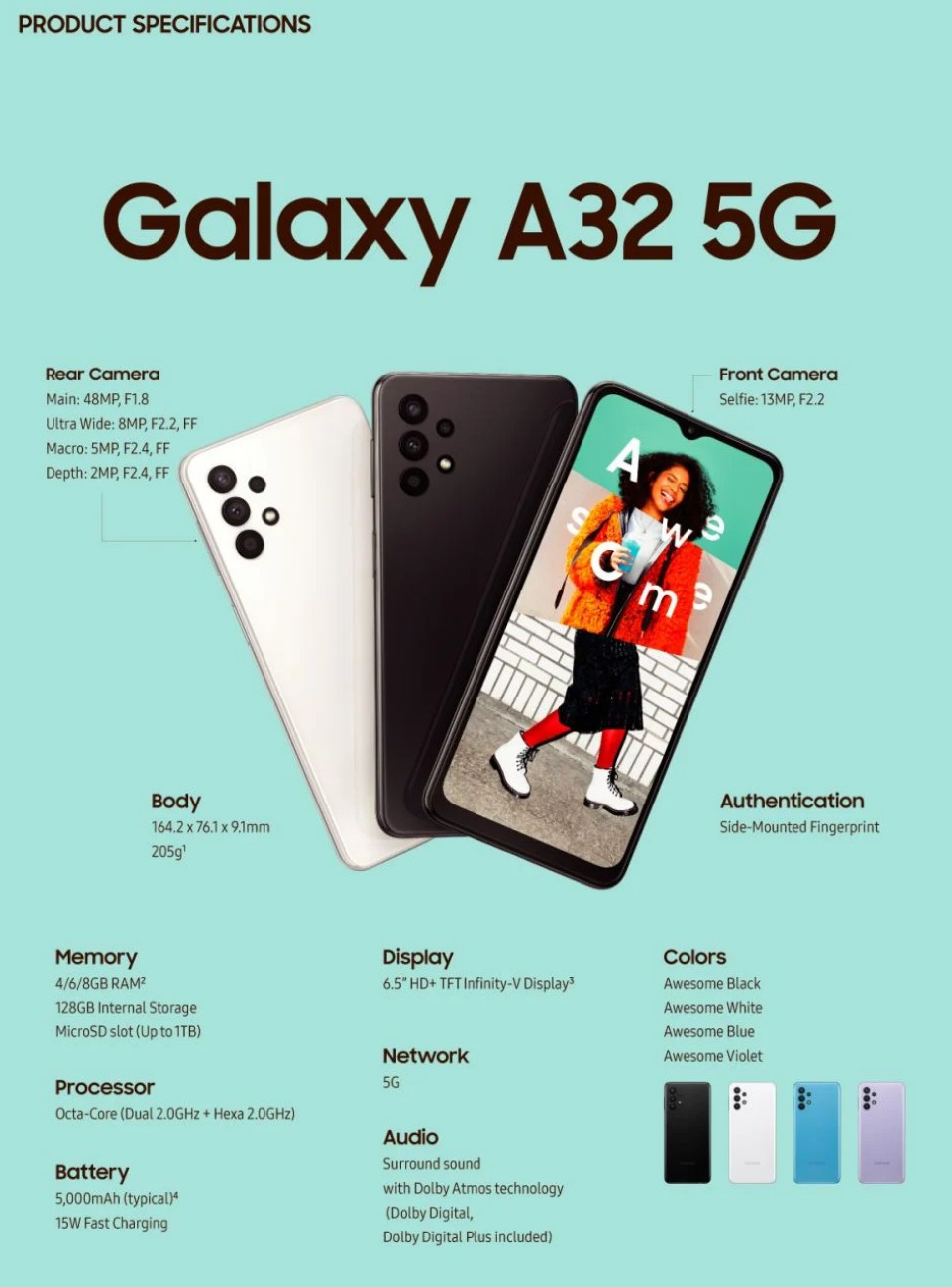 OPPO|三星最便宜的5G手机：Galaxy A32 5G发布