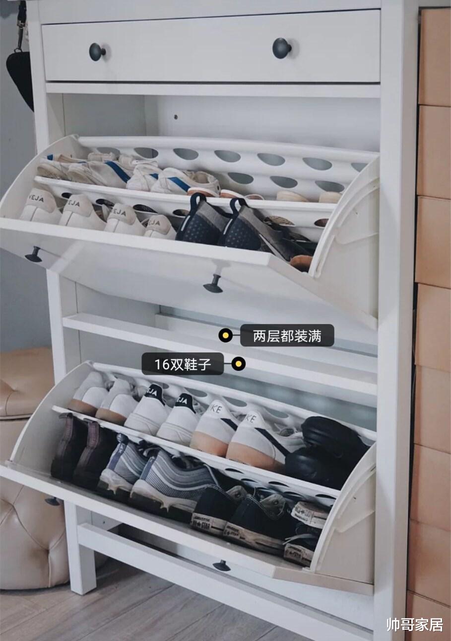 |进门没玄关？多亏老公聪明，靠墙装个上翻柜，不占地方超能装！