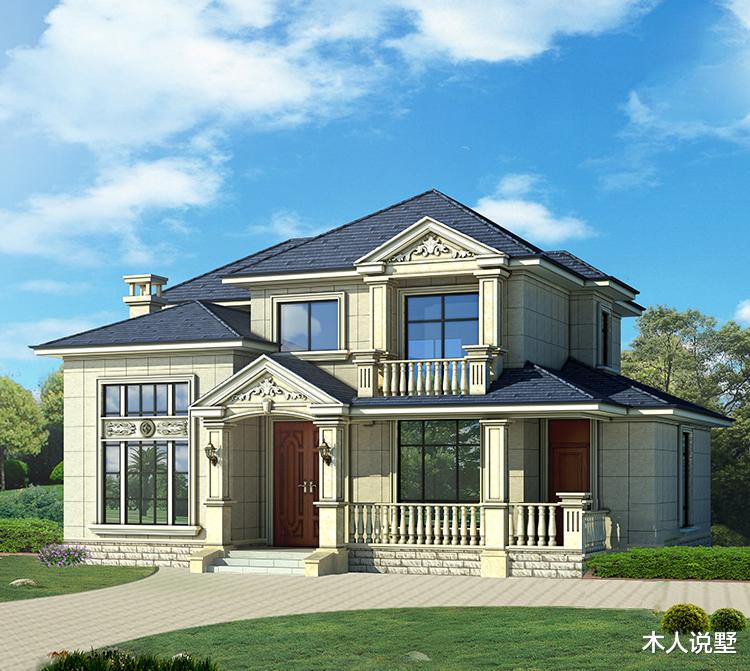 @14.1×11米二层农村住宅，爸妈满意的布局，我喜欢的外观