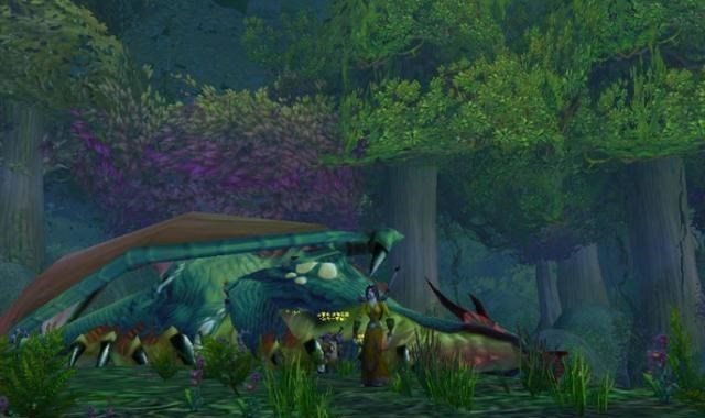 「魔兽世界」魔兽世界怀旧服：玩家拉绿龙进城，无限清空城内脚本，体验极好！