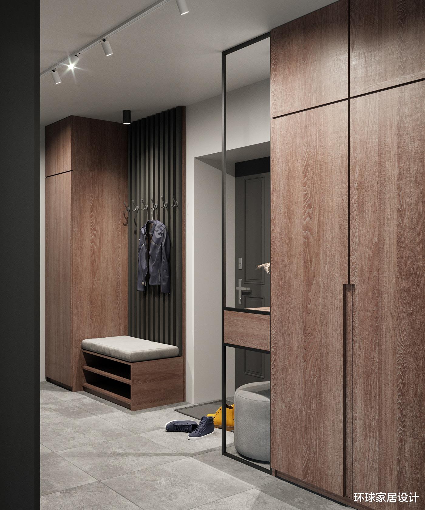 |我承认邻居比我聪明，没有玄关，围着入户门打一圈玄关柜，真好用