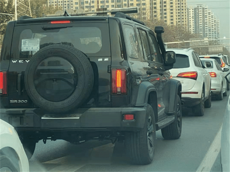 凯翼|街头偶遇坦克300，一身“黑武士”涂装，与其他车形成鲜明对比！