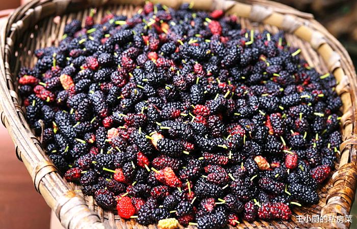 桑葚▲现在桑葚正新鲜，教你自制桑葚酒，多加这一步，口感好喝还滋补