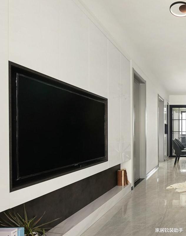 @刚完工的简约风新房，简洁干净又舒适，电视墙大气又实用，晒晒！