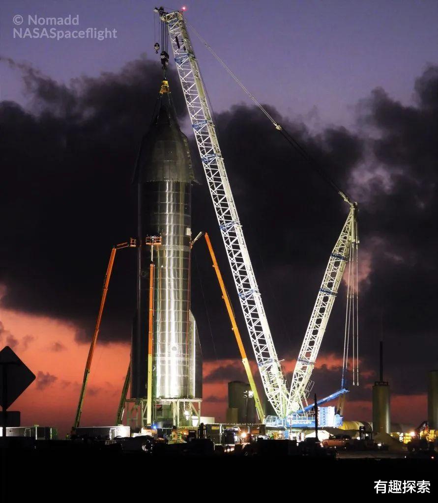 SpaceX|完美至极！星际飞船SN8装上华丽的机鼻，不日飞向15公里高空