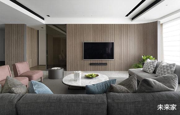 ▲很大气的大户型装修，看似简洁却特别上档次，挑不出半点缺陷