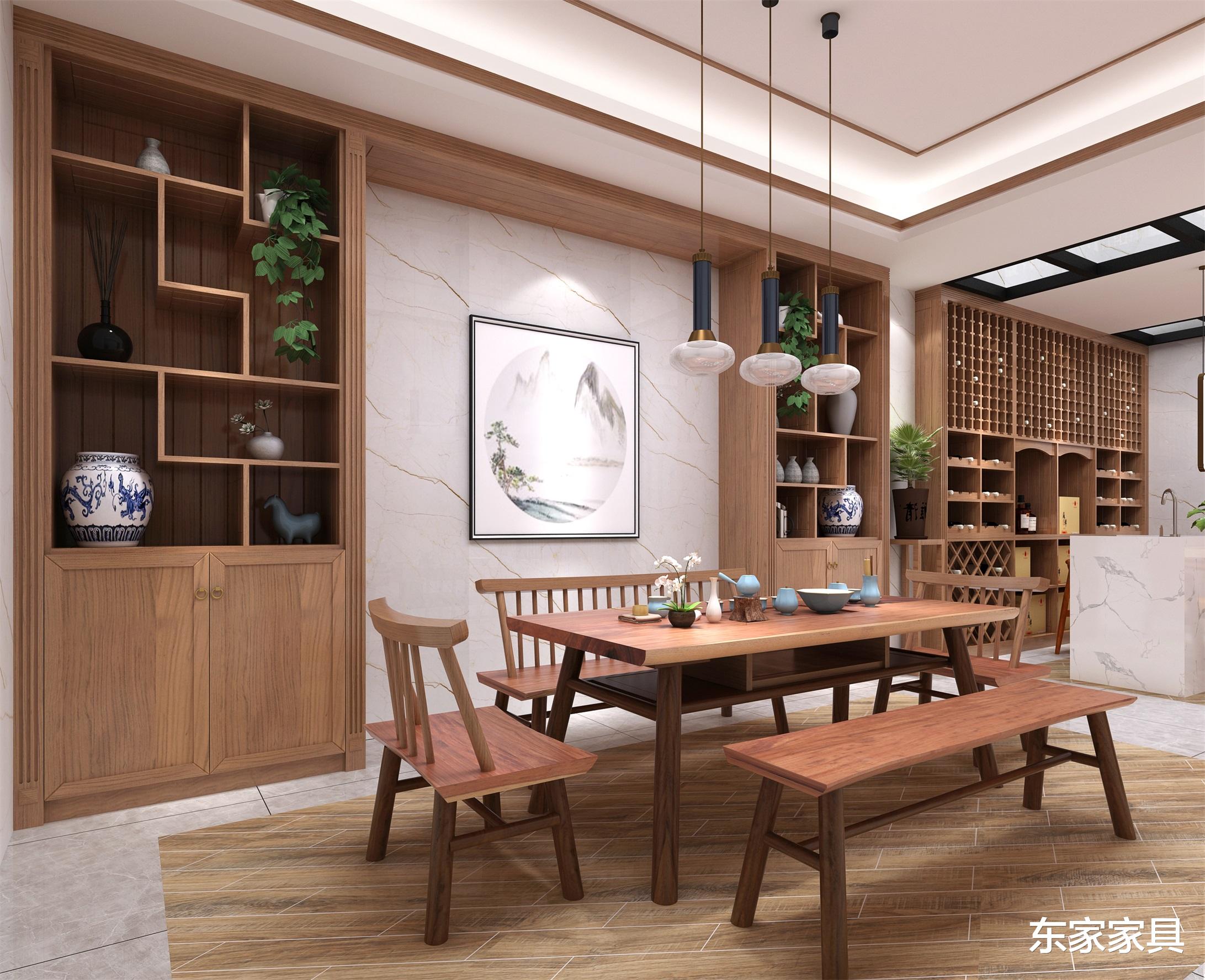 ##格调高雅的新中式住宅，家具一般都是这样搭配的