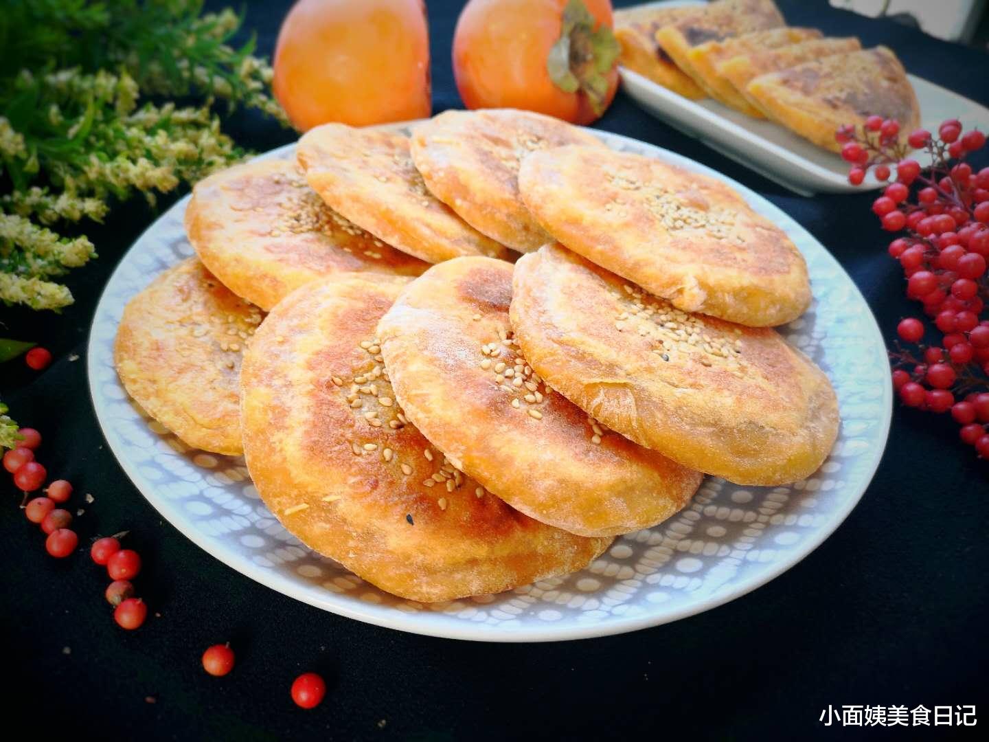 柿子|这水果现在正当季，遇到别错过，一次买10斤存起来，做饼特香甜！