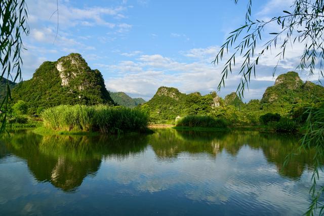 英西峰林|藏在清远英西峰林的绝美浪漫粉色花海，走入其中仿佛进入爱丽丝仙境。