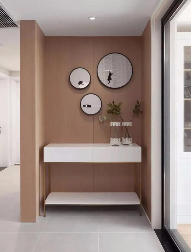 『』木饰面做背景墙，自然又温馨，你会爱上它！