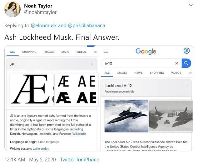 『小米科技』特斯拉CEO马斯克喜获第六个孩子，取名X ? A-12，网友：火星文？