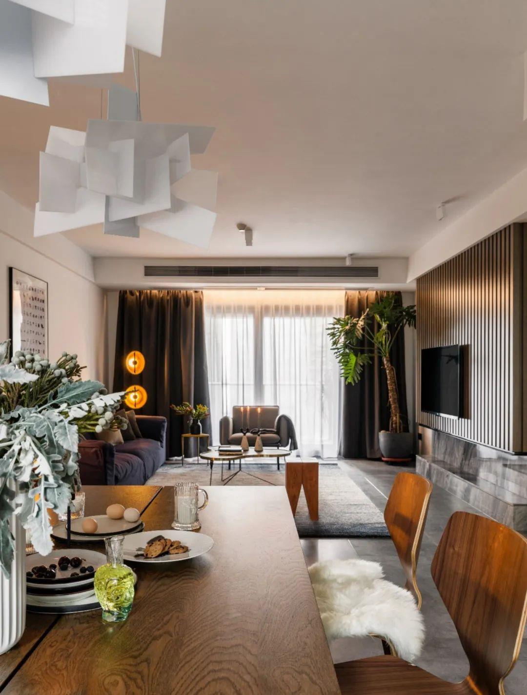 设计师|46岁大叔晒出新家，185㎡摩登风+复古风，或许这才是“高级感”