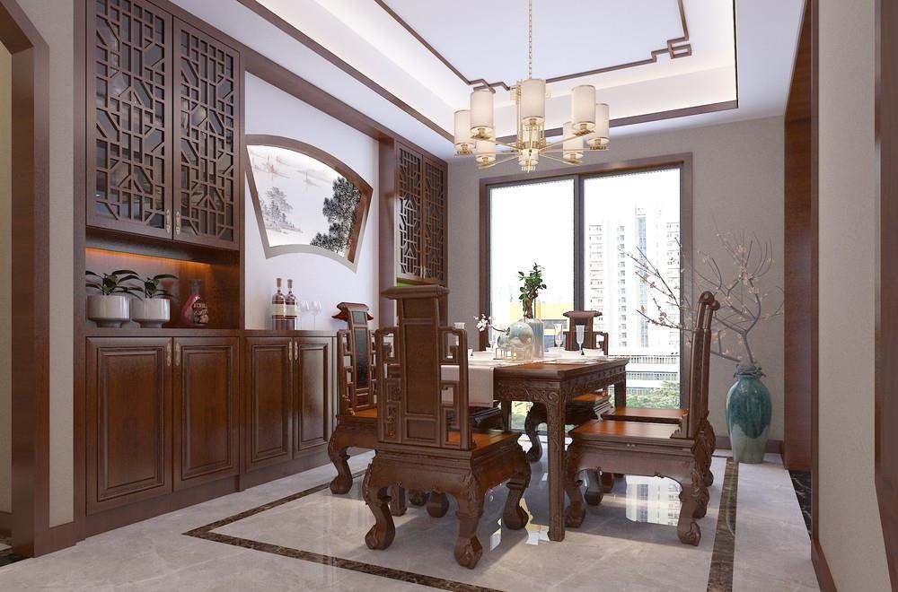 |180平米中式风格,客厅大气磅礴的设计搭配,是一代人的时代记忆