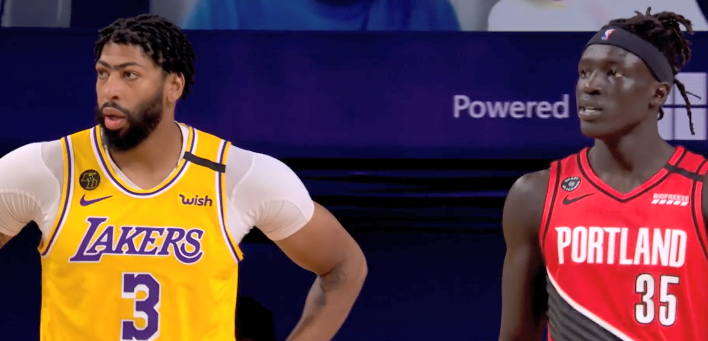 湖人队|浓眉21+8打爆开拓者内线，利拉德带队苦撑，湖人领先17分稳了吗？