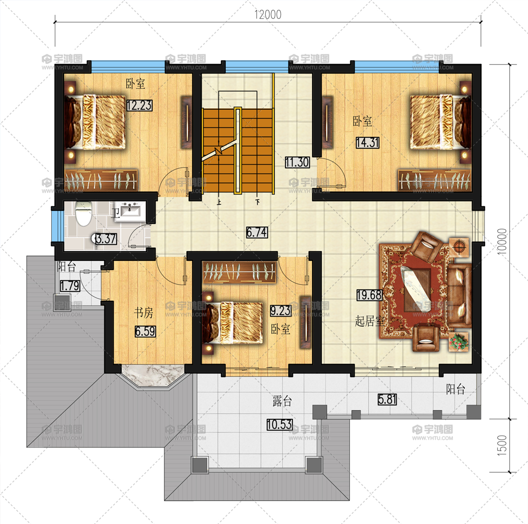 「」【建房案例】一百二十平带复式客厅的农村别墅，你值得拥有！