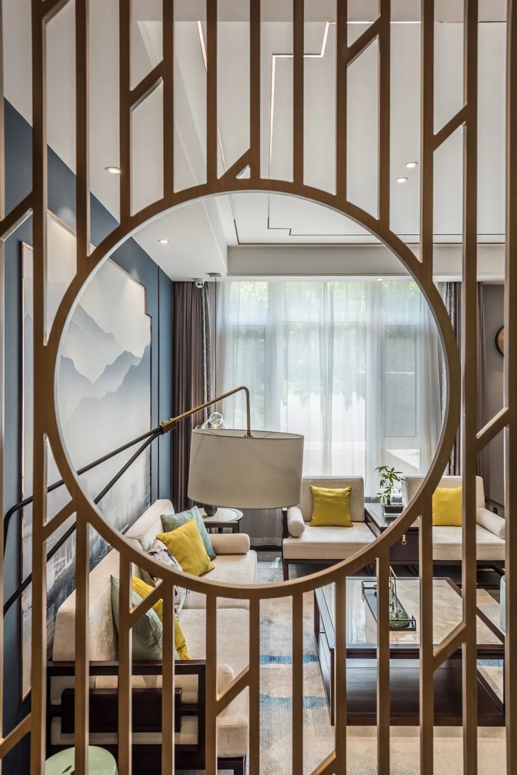 『』现代优雅的别墅，装成新中式风格，静谧舒适、雅致禅意的生活