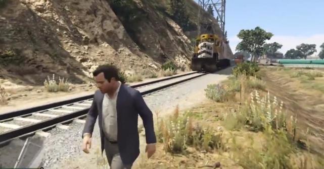 侠盗猎车手|《GTA5》一栋大楼是否能挡住火车?终极实验它来了,结局有点不相信!